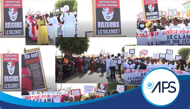 LOUGA : UNE GRANDE MOBILISATION POUR RÉCLAMER JUSTICE POUR ASTOU SOKHNA