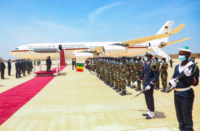 Le Chancelier de la République allemande Olaf Scholz séjourne à Dakar Le Chancelier de la République allemande Olaf Scholz séjourne à Dakar