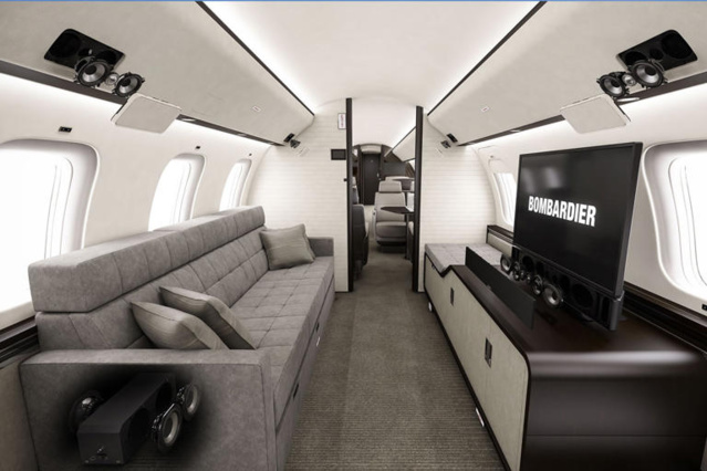 Voici le jet Global 8000 de Bombardier, l'avion le plus rapide depuis le Concorde qui comprend un grand dressing, une cuisine, un coin Voici le jet Global 8000 de Bombardier, l'avion le plus rapide depuis le Concorde qui comprend un grand dressing, une cuisine, un coin