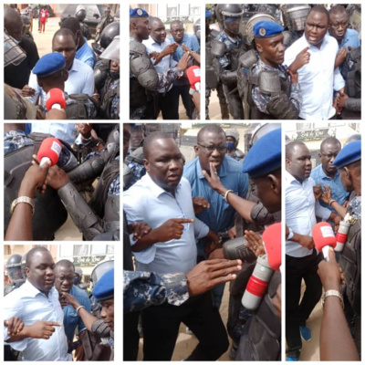 Urgent : arrestation de Déthié Fall à l’instant devant son siège! Urgent : arrestation de Déthié Fall à l’instant devant son siège!