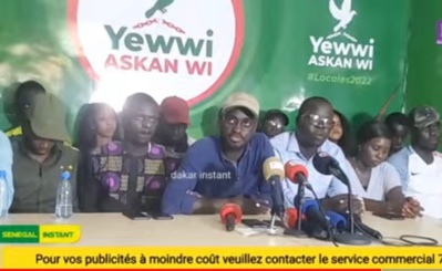 Yewwi Askan Wi : Le coup de gueule des jeunes de la coalition pour exiger la libération de leurs leaders. Yewwi Askan Wi : Le coup de gueule des jeunes de la coalition pour exiger la libération de leurs leaders.