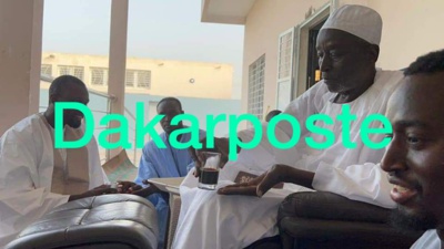 L'opposant Ousmane Sonko reçu par Serigne CHEIKH SALIOU MBACKÉ