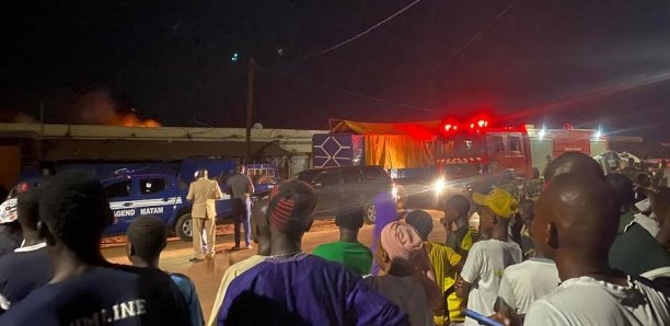 Le marché central de Ourossogui ravagé par un violent incendie Le marché central de Ourossogui ravagé par un violent incendie
