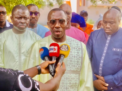 Demba Faye tête de liste de la coalition Yewwi Askan Wi rejoint le maire Maguette Sene BBY (images)
