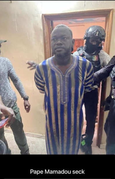 Le fugitif Pape Mamadou Seck finalement arrêté (document) Le fugitif Pape Mamadou Seck finalement arrêté (document)