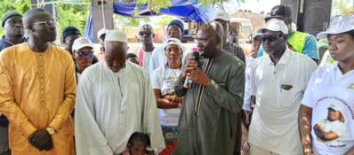 Législatives 2022 - Le Maire Mbaye DIONE termine sa belle campagne départementale de Thies par la Commune de Touba Toul