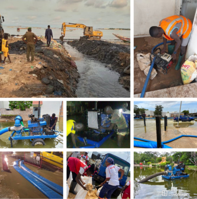 Plan Orsec: Les sapeurs pompiers ont déjà évacué plus de 1.400.000 m3 d'eau Plan Orsec: Les sapeurs pompiers ont déjà évacué plus de 1.400.000 m3 d'eau