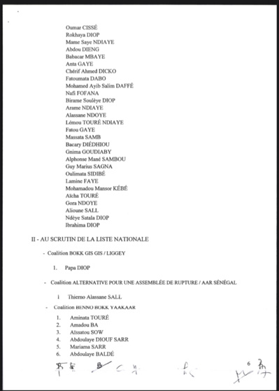 Le Conseil constitutionnel proclame les résultats définitifs des élections législatives du 31 juillet dernier et...rejette le recours de Sheikh Alassane Sène (DOCUMENT)