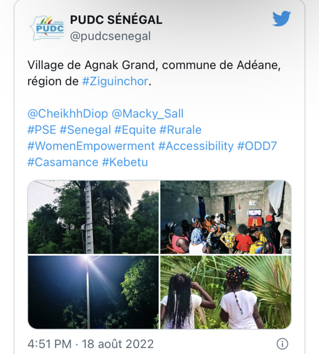 PUDC: Village de Agnak Grand, commune de Adéane, région de Ziguinchor PUDC: Village de Agnak Grand, commune de Adéane, région de Ziguinchor