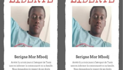 Étudiant sénégalais arrêté à l’aéroport de Tunis : Serigne Mor Mbodj finalement libéré hier soir Étudiant sénégalais arrêté à l’aéroport de Tunis : Serigne Mor Mbodj finalement libéré hier soir