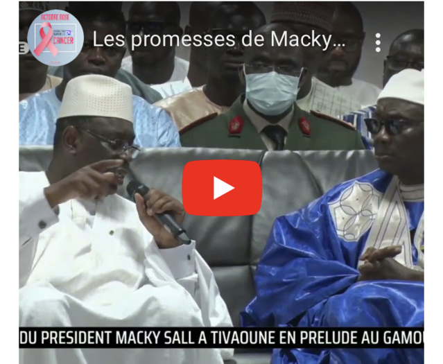 Visite officielle : Entre la construction annoncée d’une autoroute et d’un centre de formation pour les jeunes, les belles promesses de Macky Sall à Tivaouane…