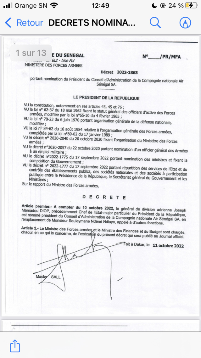 De nouvelles nominations dans les rangs de l’Armée Sénégalaise De nouvelles nominations dans les rangs de l’Armée Sénégalaise
