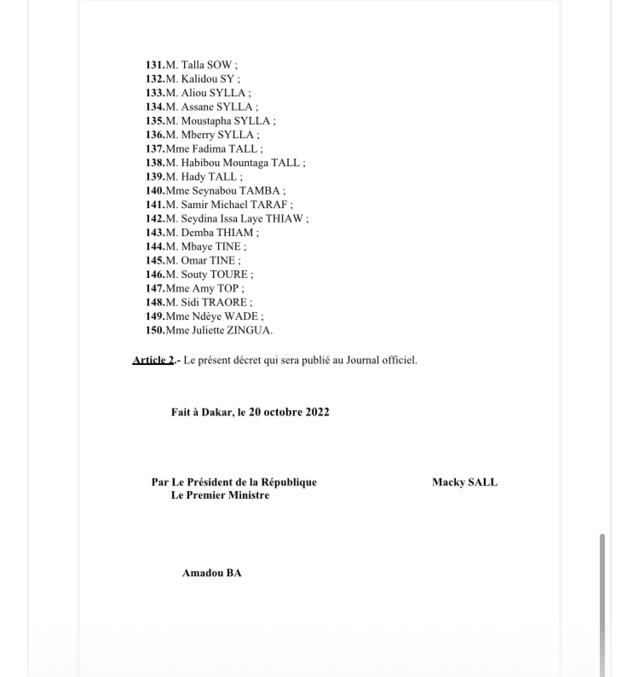 Dakaractu - Haut Conseil des Collectivités Territoriales : Le Président dresse la liste des 150 membres