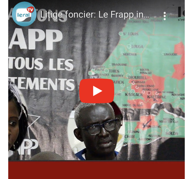 Litige foncier: Le Frapp interpelle Macky Sall et Umaro Embaló, pour régler ce différend qui date de 16 ans