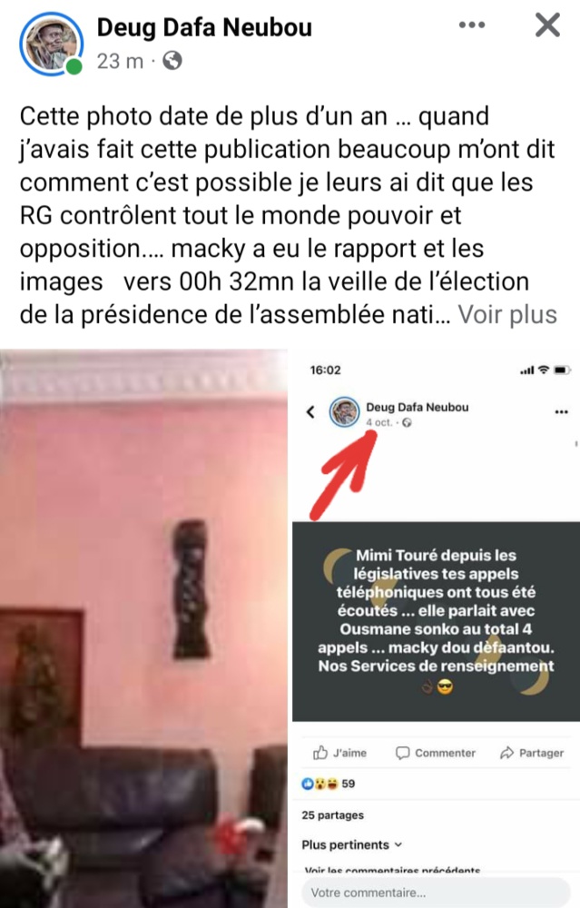  Aminata Touré dite Mimi démasquée- Révélations sur ses relations avec l'opposant Ousmane Sonko datant de plus d'un...an !