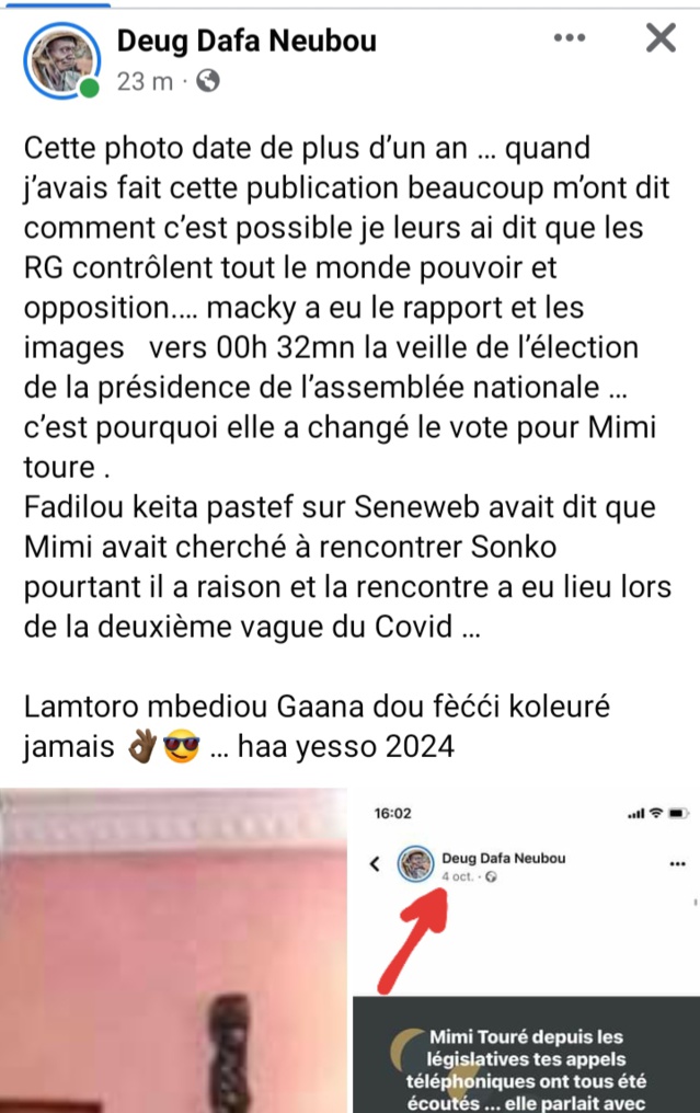  Aminata Touré dite Mimi démasquée- Révélations sur ses relations avec l'opposant Ousmane Sonko datant de plus d'un...an !