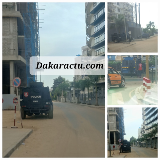 Dakar : Un impressionnant dispositif sécuritaire déployé dans certains quartiers… Dakar : Un impressionnant dispositif sécuritaire déployé dans certains quartiers…