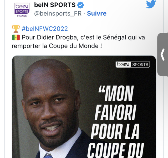 Qatar 2022 : Pour Didier Drogba, le Sénégal va remporter la Coupe du monde Qatar 2022 : Pour Didier Drogba, le Sénégal va remporter la Coupe du monde