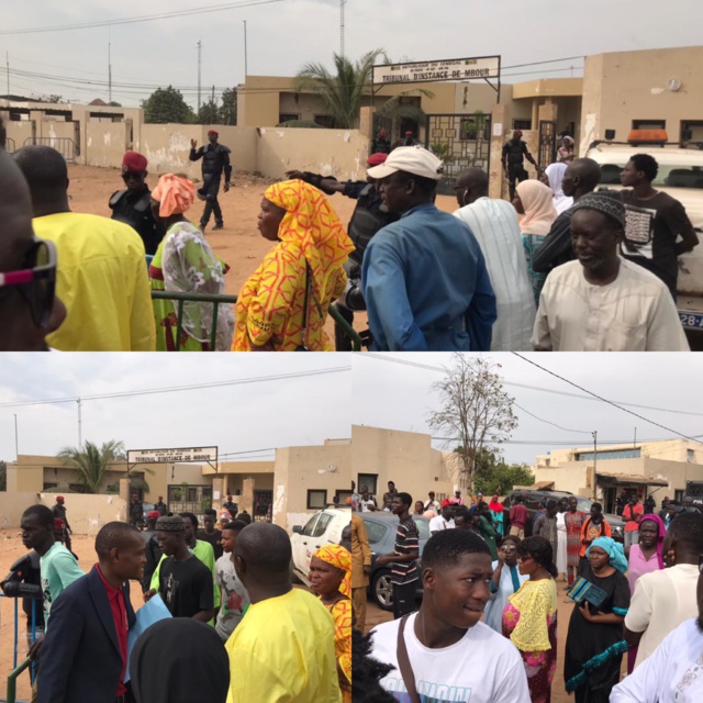 Mbour/Procès Affaire Tchicky : Un important dispositif sécuritaire au Tribunal.. Mbour/Procès Affaire Tchicky : Un important dispositif sécuritaire au Tribunal..