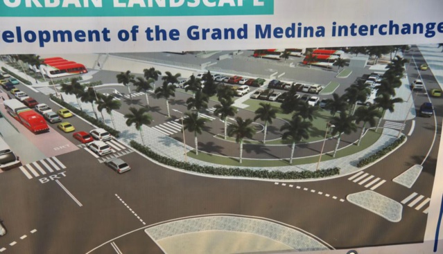 Le Pr Macky Sall visite les chantiers du BRT (images) Le Pr Macky Sall visite les chantiers du BRT (images)