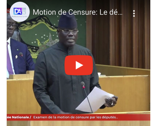 Motion de Censure : Le député Serigne Cheikh Abdou Mbacké Barra Dolly se démarque de la décision de Yewwi... Motion de Censure : Le député Serigne Cheikh Abdou Mbacké Barra Dolly se démarque de la décision de Yewwi...