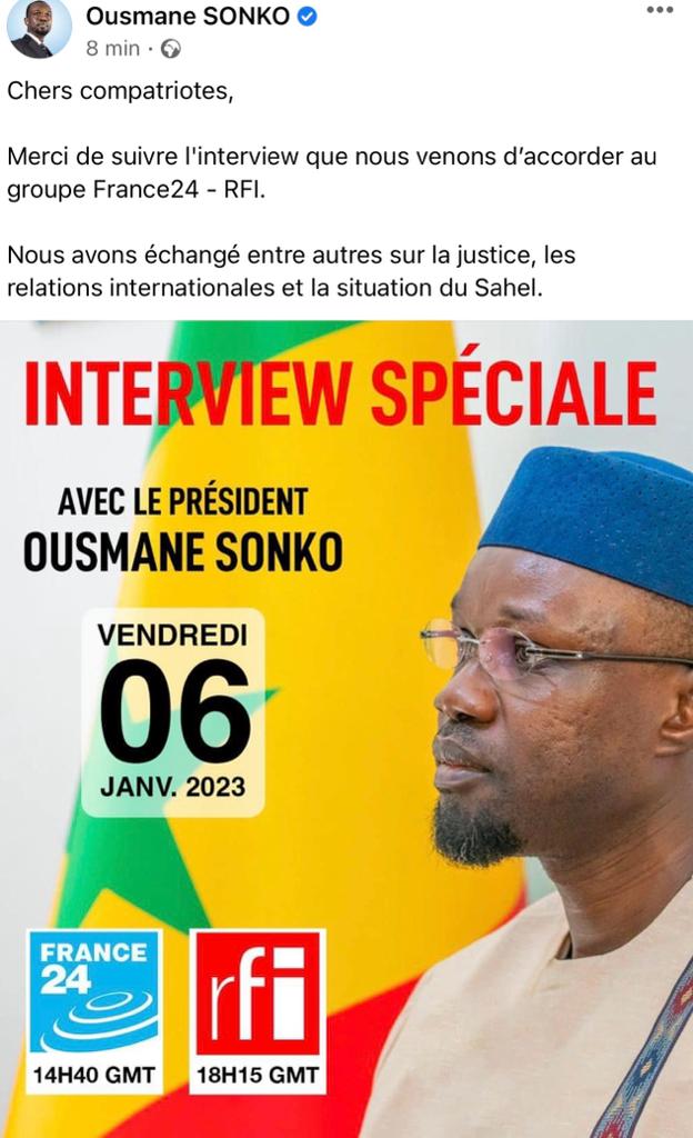Ousmane Sonko sur RFI, "Jeune Afrique" et le "Monde diplomatique"...: Qu’est-ce qui a changé entre temps ? Ousmane Sonko sur RFI, "Jeune Afrique" et le "Monde diplomatique"...: Qu’est-ce qui a changé entre temps ?