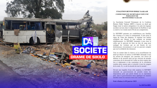 Drame de Sikilo le SEP/BBY s’associe à la peine et exhorte le gouvernement à faire appliquer des mesures durables. Drame de Sikilo le SEP/BBY s’associe à la peine et exhorte le gouvernement à faire appliquer des mesures durables.