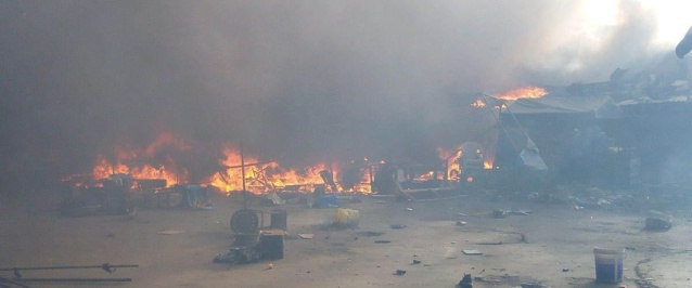Violent incendie au Marché central de Kolda : Plus d'un milliard FCfa parti en fumée