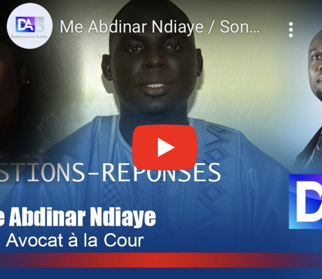 Entretien avec Me Abdinar Ndiaye / Dualité Sonko-Adji Sarr à la Chambre criminelle : L'avocat présente cette Cour exceptionnelle Entretien avec Me Abdinar Ndiaye / Dualité Sonko-Adji Sarr à la Chambre criminelle : L'avocat présente cette Cour exceptionnelle