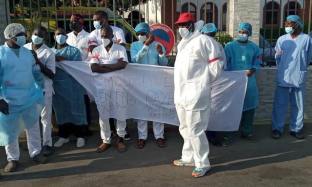 Hôpital principal de Dakar: Les travailleurs en sit-in, dénoncent un non respect du protocole d’accord signé avec l’Etat