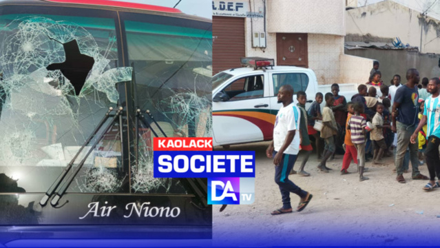 Bilan du drame à kaolack: 1 mort, 2 blessés, 3 bus caillassés et 6 personnes placées en garde à vue.