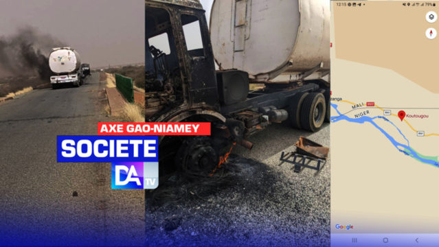 Axe Gao-Niamey : Deux camions citernes brûlés... Les deux chauffeurs et leurs apprentis ligotés et jetés dans la fournaise à l'intérieur de leurs véhicules. Axe Gao-Niamey : Deux camions citernes brûlés... Les deux chauffeurs et leurs apprentis ligotés et jetés dans la fournaise à l'intérieur de leurs véhicules.