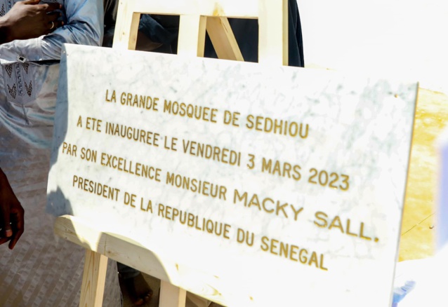 Le Chef de l’État Macky SALL a effectué la prière du vendredi à la Grande mosquée de Sédhiou rénovée Le Chef de l’État Macky SALL a effectué la prière du vendredi à la Grande mosquée de Sédhiou rénovée