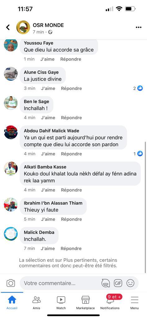 Décès de Me Ousmane Sèye- Des partisans de Sonko s'illustrent tristement en... déversant leur bile sur l'avocat disparu (AUDIOS) Décès de Me Ousmane Sèye- Des partisans de Sonko s'illustrent tristement en... déversant leur bile sur l'avocat disparu (AUDIOS)