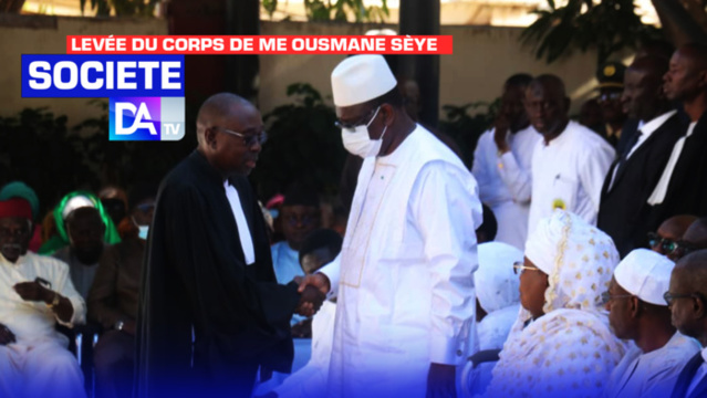 Levée du corps de Me Ousmane Sèye: Macky Sall rend hommage à un avocat émérite et un républicain serviable
