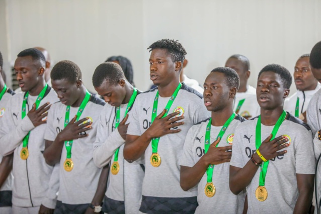 Macky Sall octroie une prime spéciale de 10 millions de francs CFA à chacun des vainqueurs de la CAN U20 Macky Sall octroie une prime spéciale de 10 millions de francs CFA à chacun des vainqueurs de la CAN U20