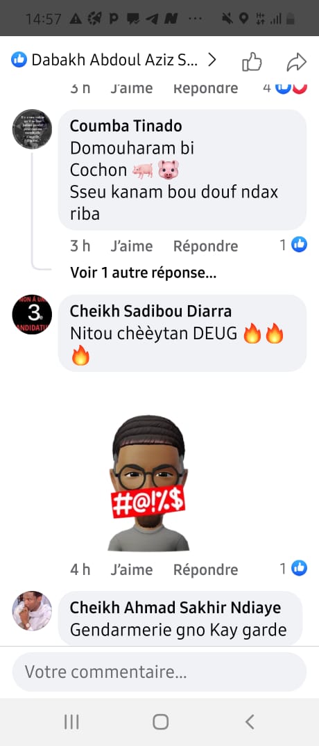 Le ministre Mambaye Niang risque d'être la cible des pros-Sonko- Vilipendé "on line", l'adresse de sa maison dévoilée par l'activiste Ousmane Ba Goto Le ministre Mambaye Niang risque d'être la cible des pros-Sonko- Vilipendé "on line", l'adresse de sa maison dévoilée par l'activiste Ousmane Ba Goto