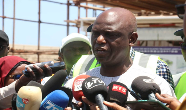 MANSOUR FAYE ÉVALUE L’ÉTAT D’AVANCEMENT DES TRAVAUX À 70%