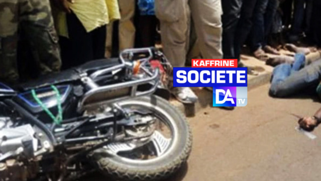 Accident de la circulation à Kaffrine : Une dame périt dans une collision entre une moto et un camion.