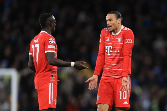 Bayern Munich : Sadio Mané a frappé Leroy Sané après la défaite à City Bayern Munich : Sadio Mané a frappé Leroy Sané après la défaite à City