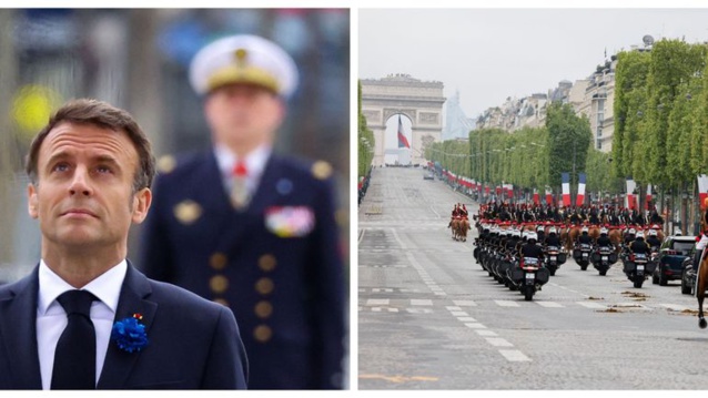 Seul et sans public : Emmanuel Macron commémore le 8 mai 1945