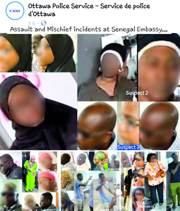 Canada – Saccage de l’ambassade du Sénégal : La traque des casseurs
