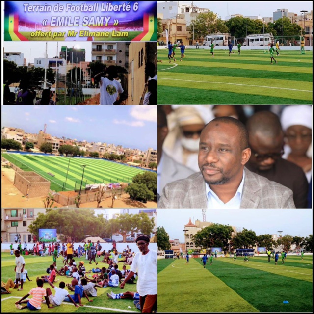 Pelouse synthétique et construction d’un complexe sportif moderne à Liberté 6 (Emile Samy) : Le monde du football applaudit Elimane Lam Pelouse synthétique et construction d’un complexe sportif moderne à Liberté 6 (Emile Samy) : Le monde du football applaudit Elimane Lam