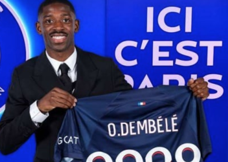 Le PSG officialise le numéro de Dembélé Le PSG officialise le numéro de Dembélé