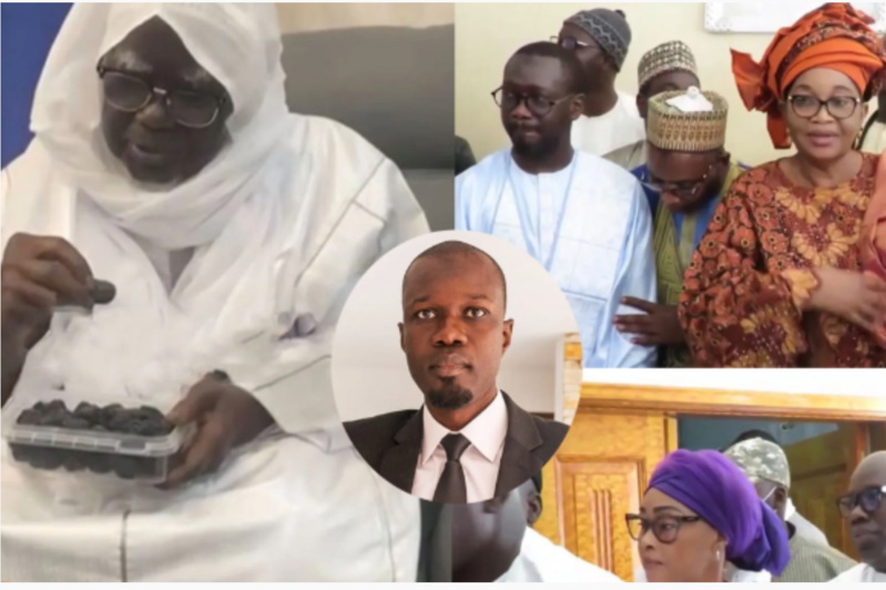 Ousmane Sonko refuse avec finesse les dattes de Serigne Mountakha, déclaration d'Aida Mbodj qui protège Sonko Ousmane Sonko refuse avec finesse les dattes de Serigne Mountakha, déclaration d'Aida Mbodj qui protège Sonko
