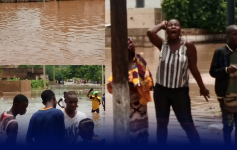 Inondations à Kaffrine : Des quartiers pris d'assaut par les eaux de pluie (images)
