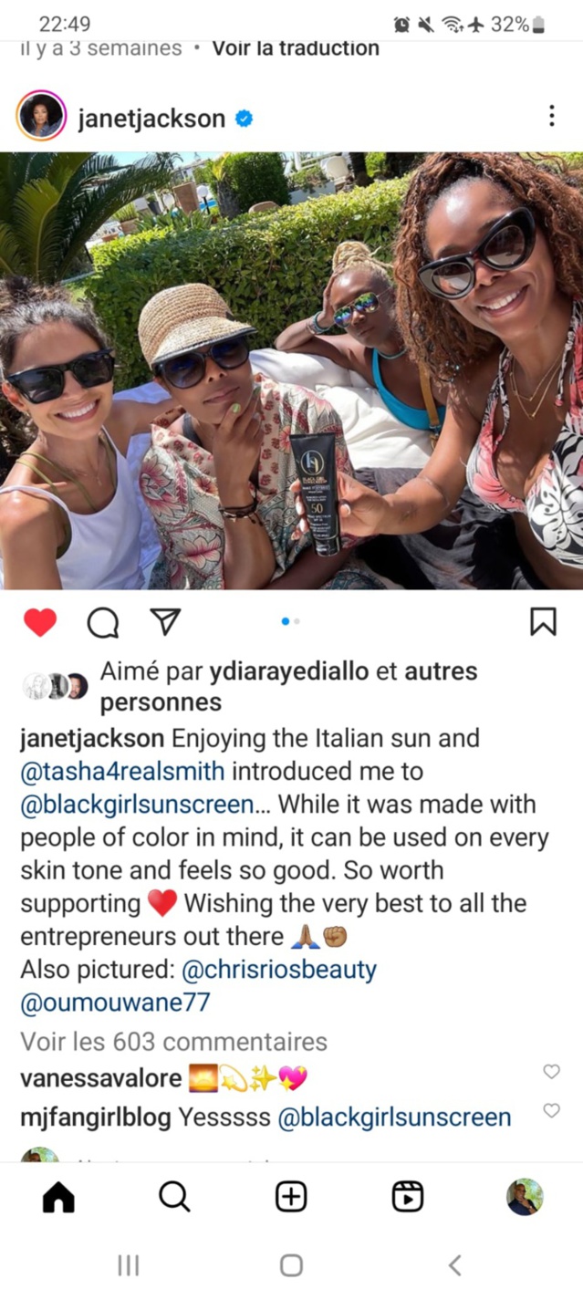 Janet Jackson passe ses vacances chez Oumou Wane Janet Jackson passe ses vacances chez Oumou Wane