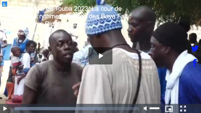 Grand Magal de Touba 2023/ La cour de Pallèn aux rythmes intenses des Baye Fall : Oumar Faye Ridial au coeur Grand Magal de Touba 2023/ La cour de Pallèn aux rythmes intenses des Baye Fall : Oumar Faye Ridial au coeur