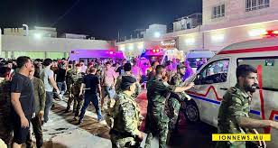 Un incendie lors d'un mariage en Irak fait une centaine de morts Un incendie lors d'un mariage en Irak fait une centaine de morts