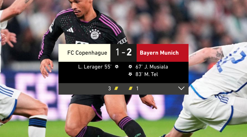 FC Copenhague - Bayern Munich : Le Bayern renverse Copenhague sur sa pelouse